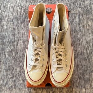 Converse Chuck Taylor All Star High Top White Red Stripe Size [X] NWT (#141)
